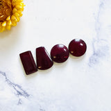 Medium Red Mixed Rosarita, Set of 4 Background