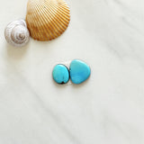 Small Sky Blue Freeform Sleeping Beauty Turquoise, Set of 2 Background