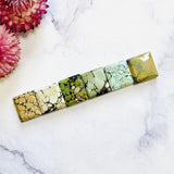 Medium Mixed Square Mixed Turquoise, Set of 6 Background