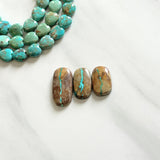 Medium Sky Blue Freeform Royston Turquoise, Set of 3 Background