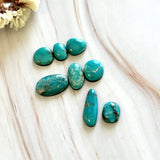 Small Sky Blue Mixed Mixed Turquoise, Set of 8 Background