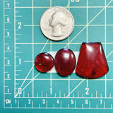 Large Red Mixed Rosarita, Set of 3 Dimensions