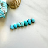 Small Sky Blue Mixed Kingman Turquoise, Set of 7 Background