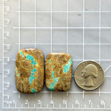 Large Sky Blue Cushion Royston Turquoise, Set of 2 Dimensions