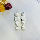 Medium White Mixed White Buffalo Dolomite, Set of 8 Background