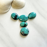 Small Sky Blue Mixed Yungai Turquoise, Set of 5 Background