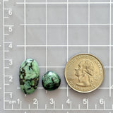 Small Ocean Blue Mixed Crescent Lake Variscite, Set of 2 Dimensions