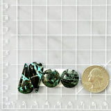 Medium Sky Blue Mixed Yungai Turquoise, Set of 4 Dimensions