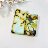 Large Faint Green Bar Treasure Mountain Turquoise, Set of 2 Background