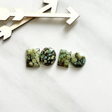Medium Sea Green Mixed Treasure Mountain Turquoise, Set of 4 Background