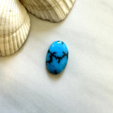 Medium Sky Blue Oval Prince Egyptian Turquoise Background