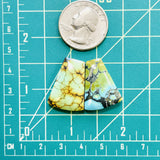 Large Mixed Petal Mixed Turquoise, Set of 2 Dimensions