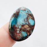 L31 x W23 x H4 Sky Blue Freeform Bisbee Turquoise Background