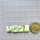 Small Faint Green Mixed Crescent Lake Variscite, Set of 4 Dimensions