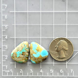 Large Sky Blue Triangle Royston Turquoise, Set of 2 Dimensions