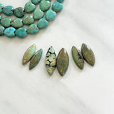 Medium Mixed Freeform Treasure Mountain Turquoise, Set of 6 Background