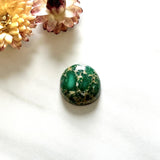 Large Deep Green Round Broken Arrow Variscite Background