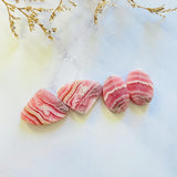 Medium Pink Mixed Rhodochrosite, Set of 4 Background