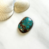 Large Ocean Blue Freeform Royston Turquoise Background