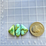 Medium Sea Green Mixed Crescent Lake Variscite, Set of 3 Dimensions