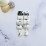 Small White Mixed White Buffalo Dolomite, Set of 10 Background