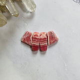 Large Pink Mixed Rhodochrosite, Set of 4 Background