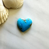 Large Sky Blue Heart Ithaca Peak Turquoise Background