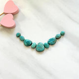 Small Sky Blue Mixed Lone Mountain Turquoise, Set of 9 Background