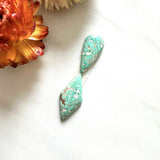 Small Mint Green Mixed Namtso Lake Turquoise, Set of 2 Background