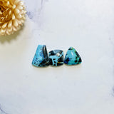 Medium Ocean Blue Mixed Yungai Turquoise, Set of 3 Background