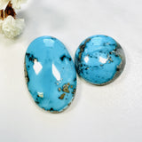 Large Sky Blue Mixed Ithaca Peak Turquoise, Set of 2 Background