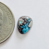 L10 x W8 x H4 Sky Blue Freeform Bisbee Turquoise Dimensions