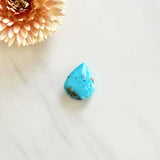 Large Sky Blue Teardrop Ithaca Peak Turquoise Background