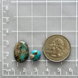 Medium Deep Blue Mixed Royston Turquoise, Set of 2 Dimensions