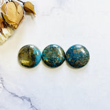 Medium Ocean Blue Round Ithaca Peak Turquoise, Set of 3 Background