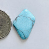 L25 x W16 x H4 Sky Blue Freeform Bisbee Turquoise Dimensions