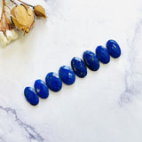 Small Deep Blue Oval Lapis Lazuli, Set of 8 Background