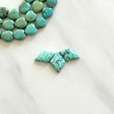 Small Sky Blue Diamond Namtso Lake Turquoise, Set of 3 Background