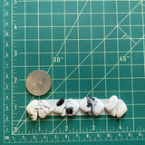 Medium White Mixed White Buffalo Dolomite, Set of 8 Dimensions