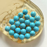 Ocean Blue Kingman Turquoise Round Beads