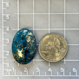 Large Ocean Blue Oval Ithaca Peak Turquoise Dimensions