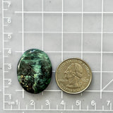 Large Ocean Blue Oval Crescent Lake Variscite Dimensions