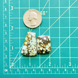 Large Mixed Mixed Treasure Mountain Turquoise, Set of 2 Dimensions