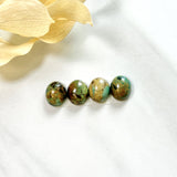 Small Sea Green Oval Broken Arrow Variscite, Set of 4 Background