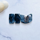 Medium Deep Blue Mixed Pietersite Quartz, Set of 4 Background