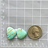 Medium Mint Green Freeform Number 8 Turquoise, Set of 2 Dimensions