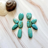 Small Sky Blue Mixed Kingman Turquoise, Set of 10 Background