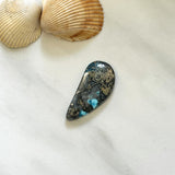 Large Ocean Blue Freeform Ithaca Peak Turquoise Background