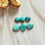 Small Mint Green Freeform Pilot Mountain Turquoise, Set of 6 Background