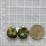 Medium Ocean Blue Freeform Number 8 Turquoise, Set of 2 Dimensions